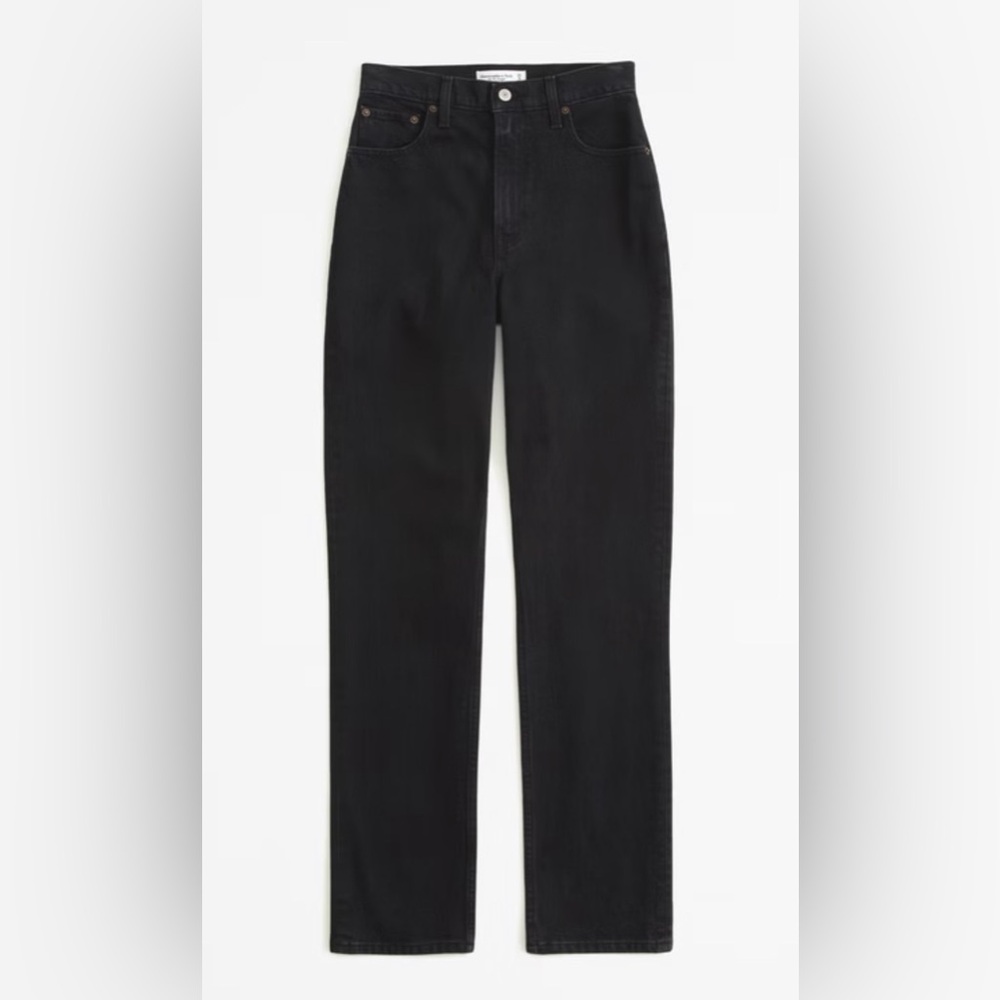 Abercrombie & Fitch ’90s Straight Ultra High Rise Curve Love Jeans Black 27 / 4S